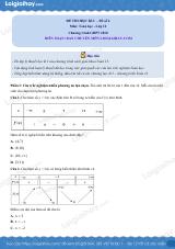 Đề thi học kì 1 Toán 12 Cánh diều - Đề số 4